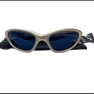 Oakley XX Twenty Silver Ice Iridium Sunglasses Vintage y2k